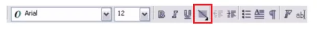 Text property bar